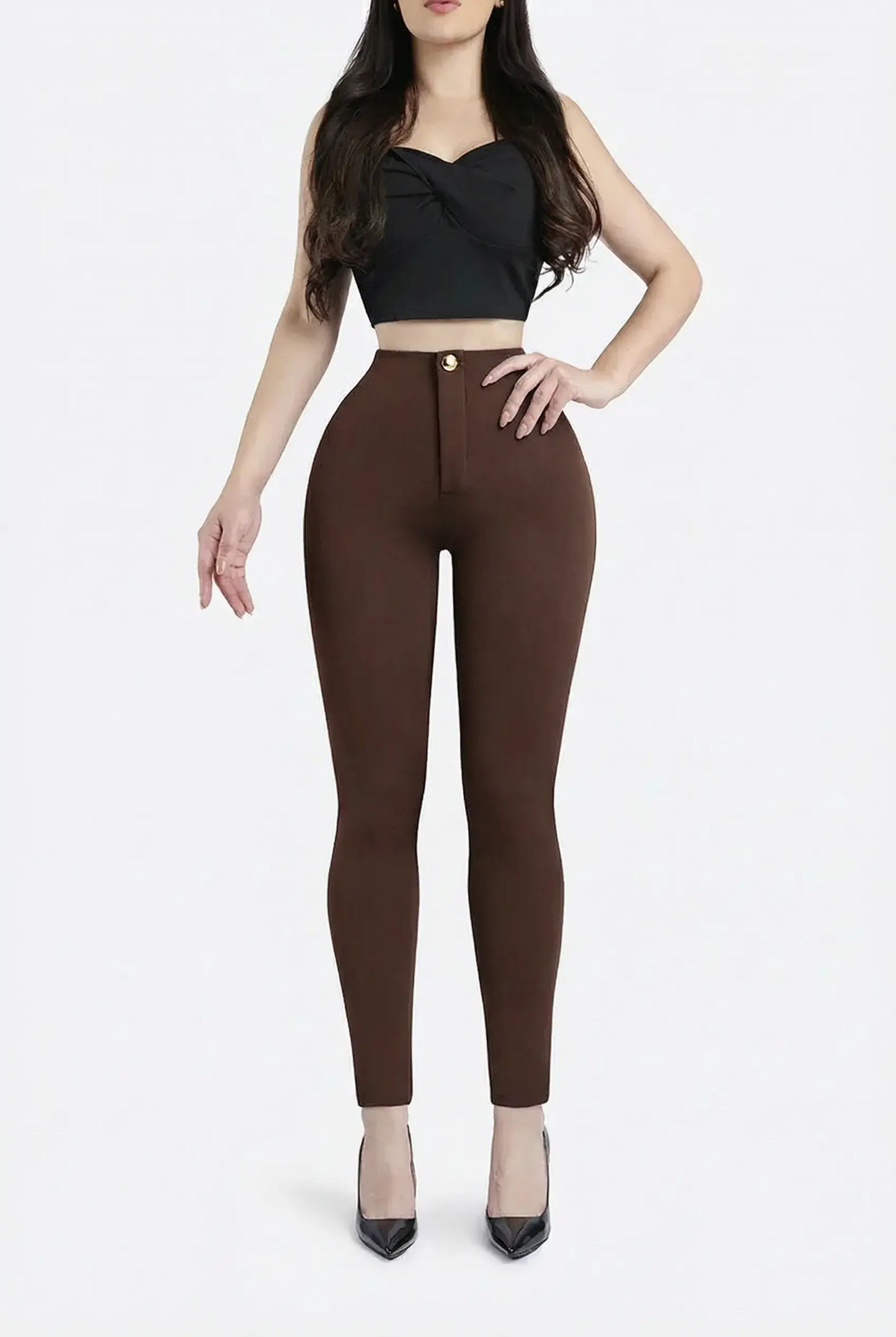 Leggins Con Faja 🎁 TUBO portada BLANCO PREHORMA
