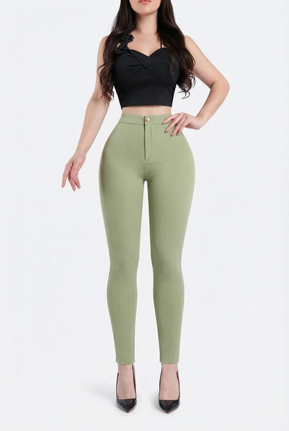 Leggins Con Faja 🎁 TUBO portada BLANCO PREHORMA