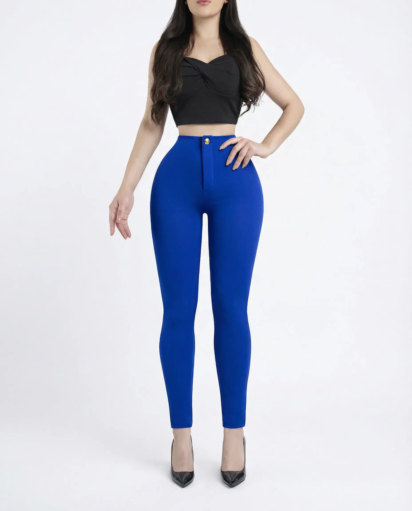 Leggins Con Faja 🎁 TUBO portada BLANCO PREHORMA