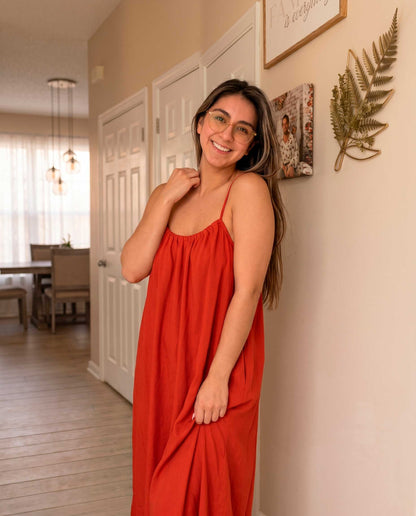 Vestido con escote en la espalda