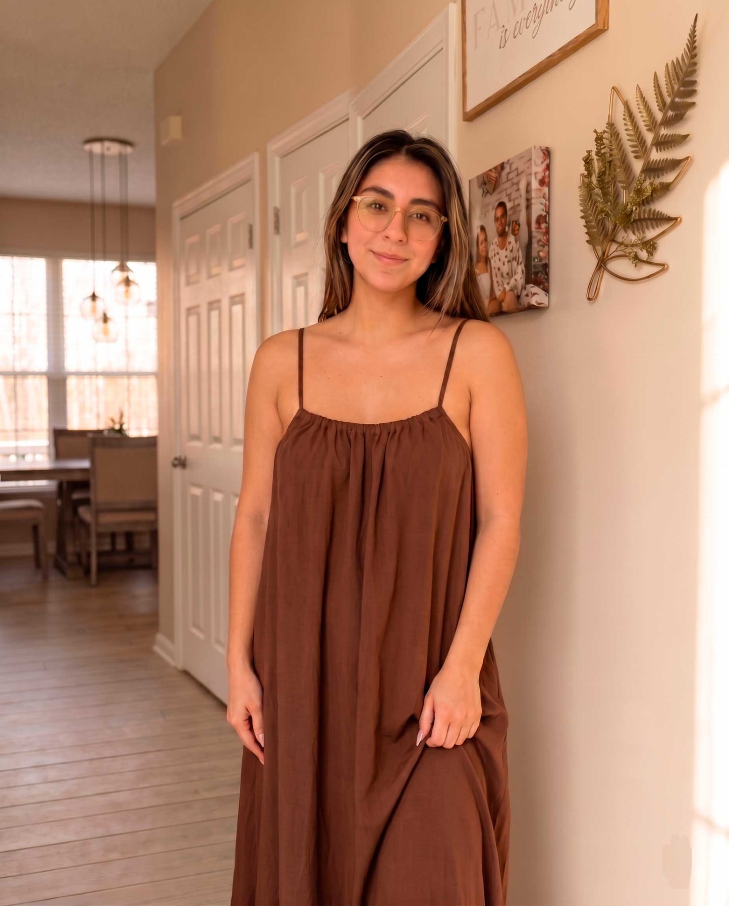 Vestido con escote en la espalda
