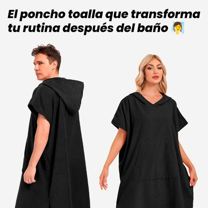 Poncho toalla gruesa de secado rápido
