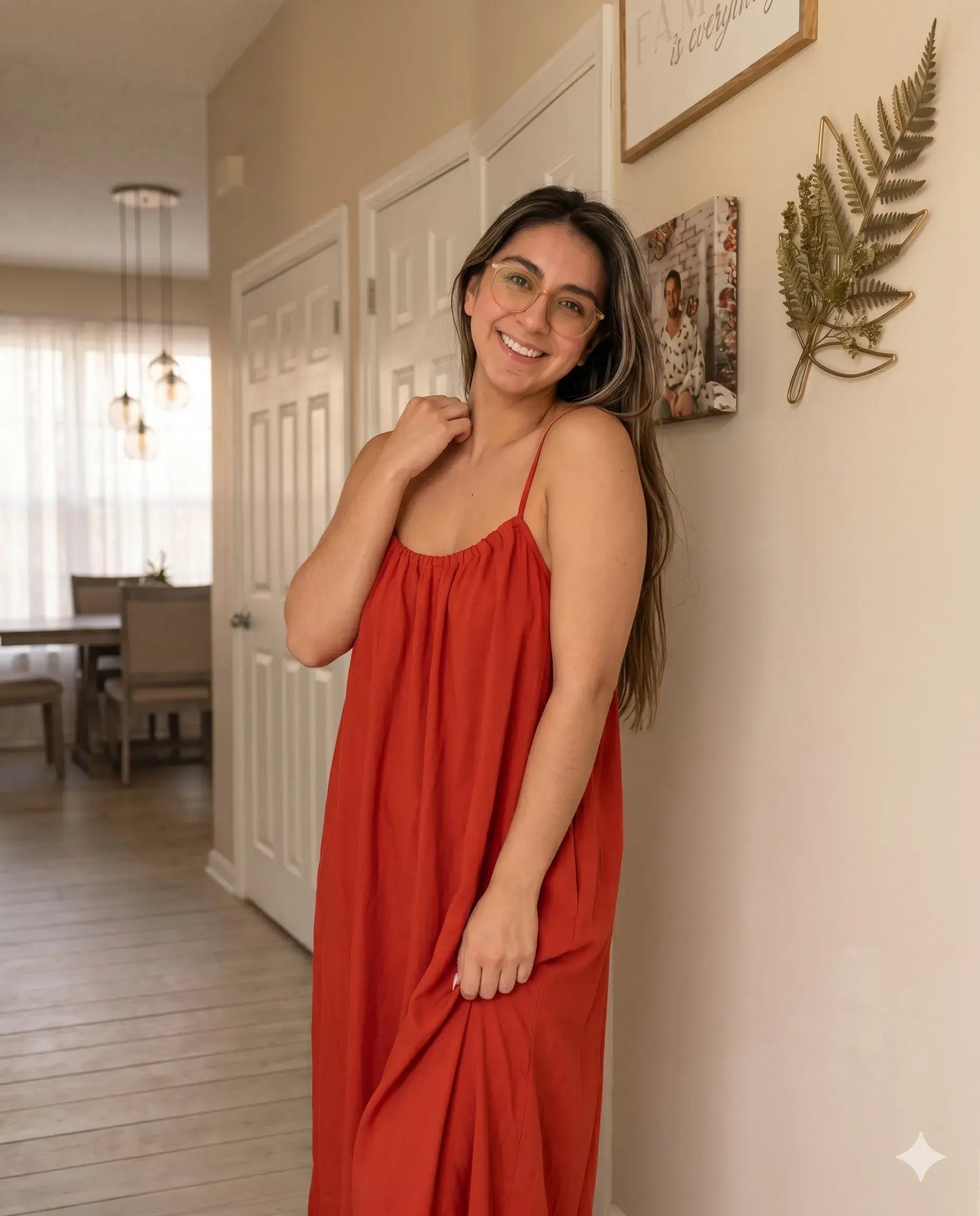 Vestido con escote en la espalda